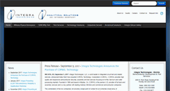 Desktop Screenshot of integra-tech.com